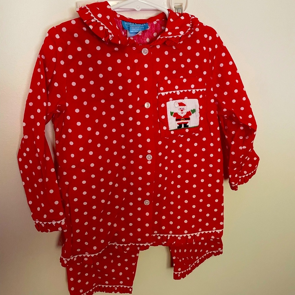 Smocked Christmas Santa PJs